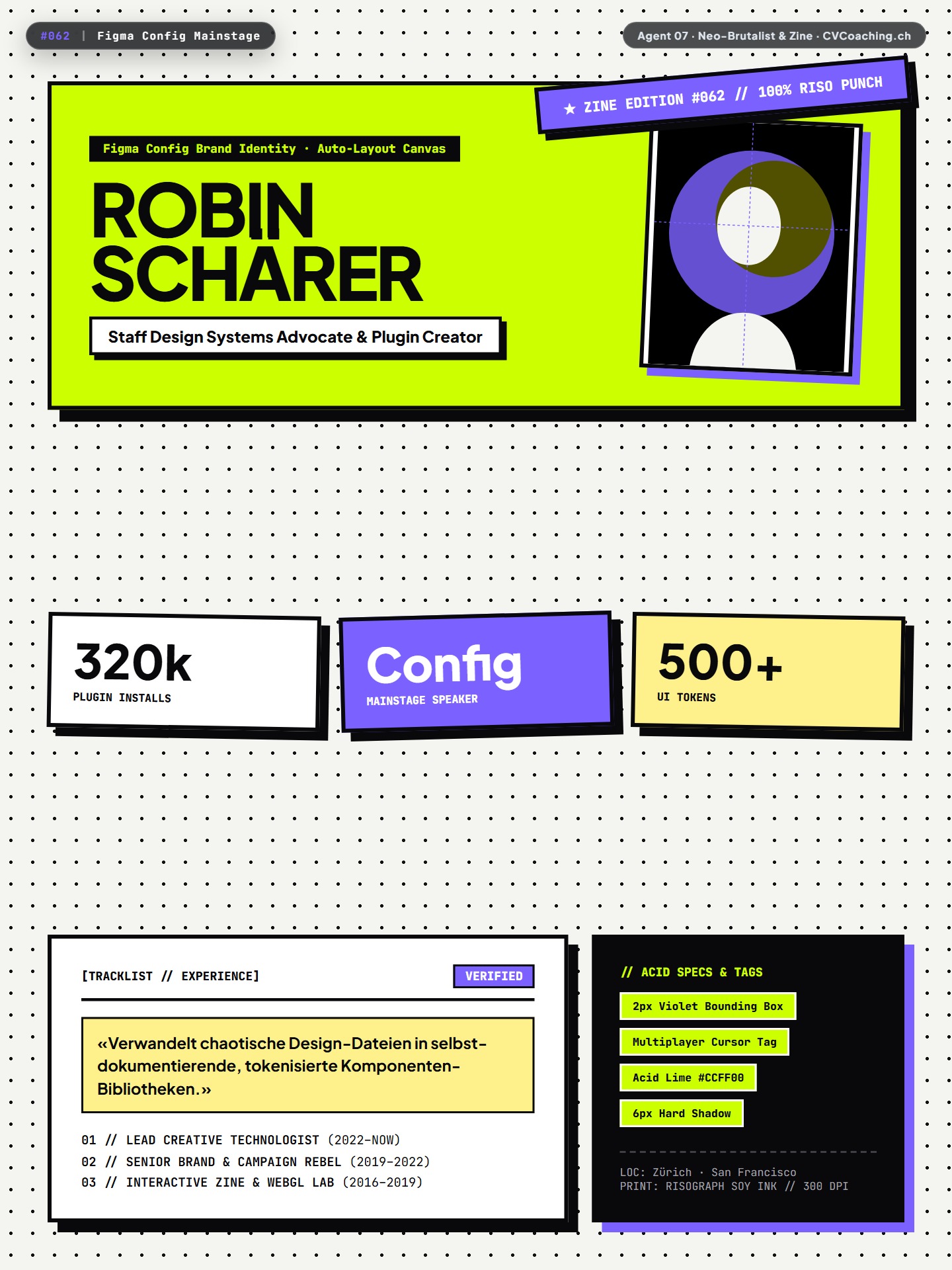 #062 Figma Config Mainstage – Acid Lime #CCFF00, Selection Bounding Boxes & Multiplayer Cursors